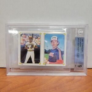 1987 TOPPS/OPC Stickers #131 Bonds/Allen Graded 9‎ Mint